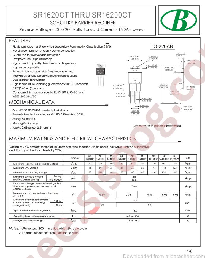 SR16100CT-16A-TO-220AB