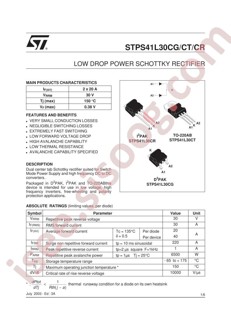 STPS41L30CG