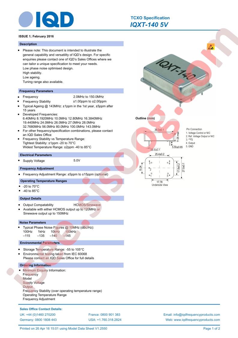 IQXT-140-5V