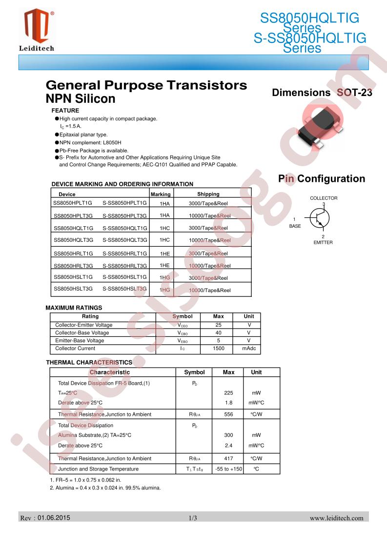 SS8050HSLT3G