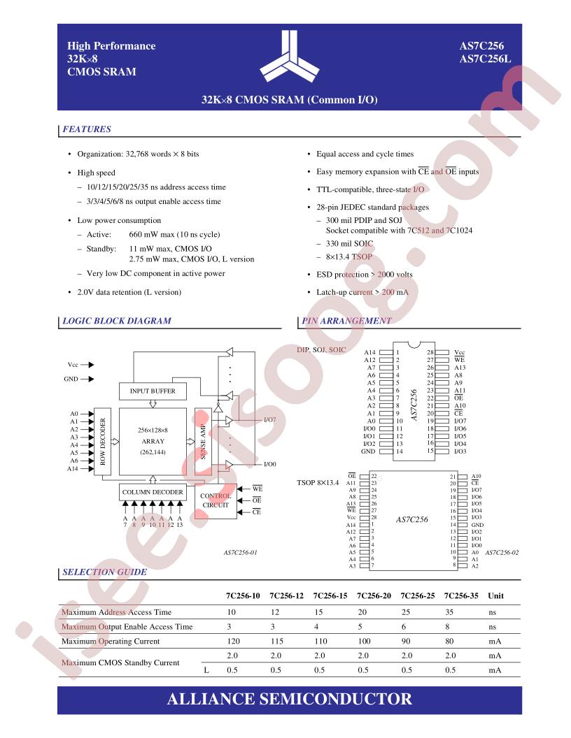 AS7C256-10JC