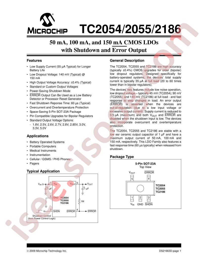 TC2054-2.5VCTTR