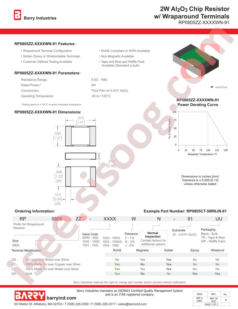 RP0805CC-50R0FN-91TR