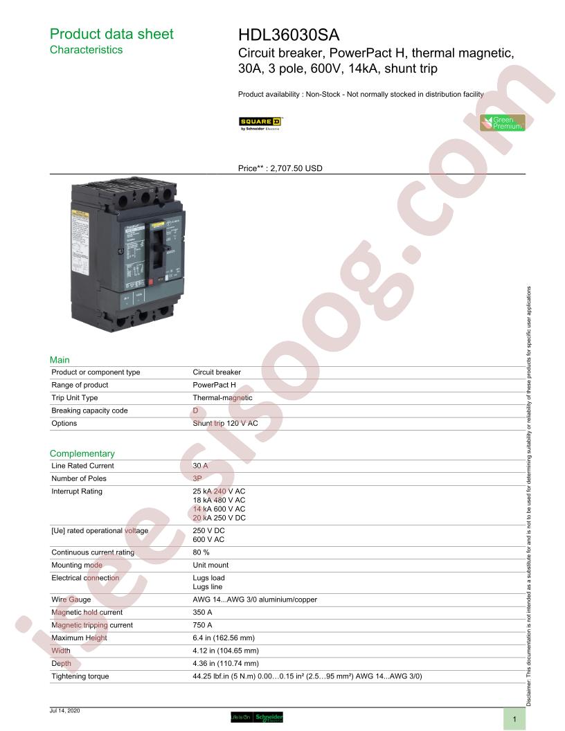 HDL36030SA