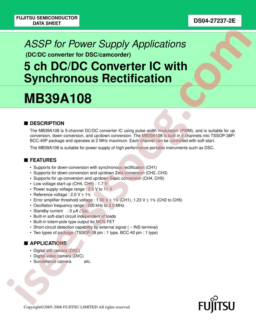 MB39A108PV2-E1