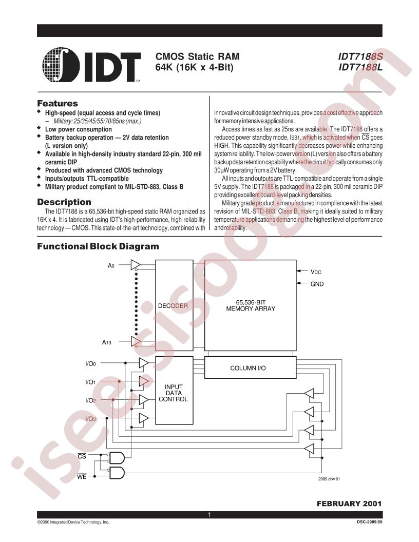 IDT7188L25DB