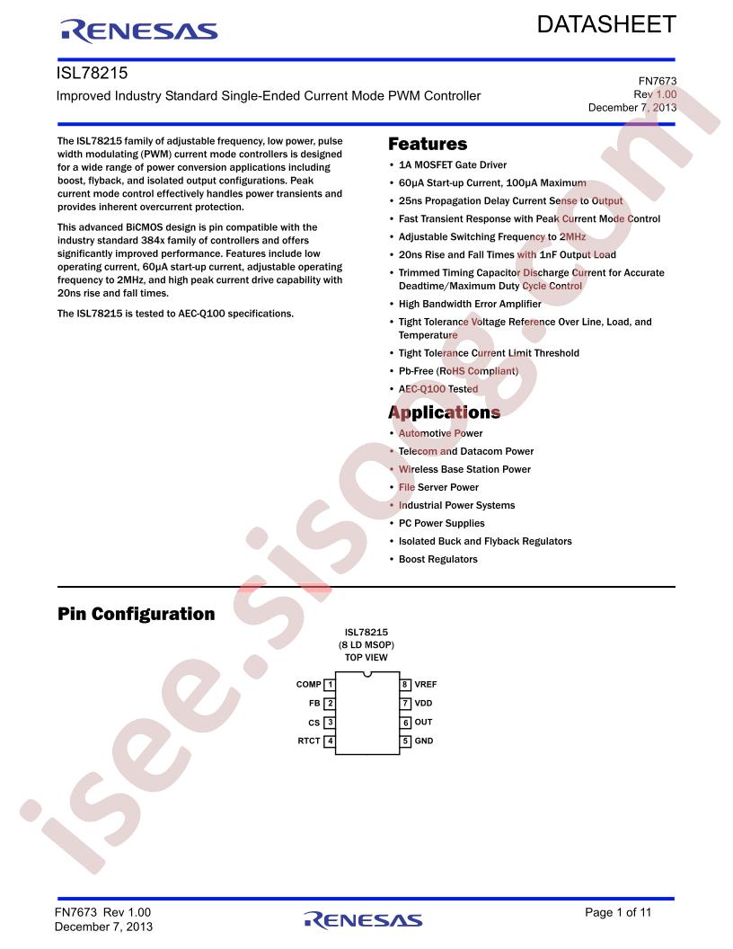 ISL78215AUZ-T