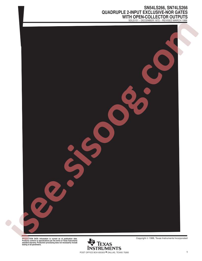 SN74LS266D