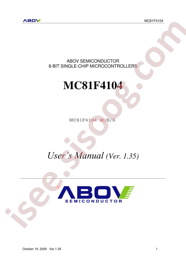 MC81F4104