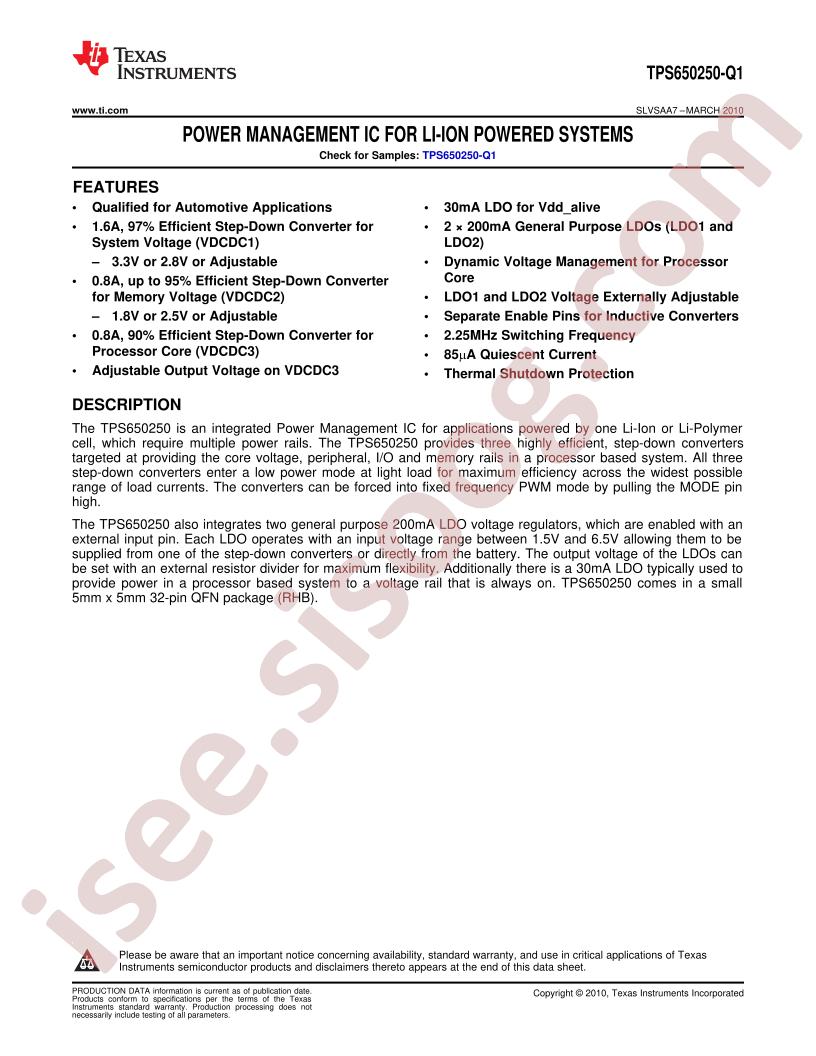 TPS650250-Q1