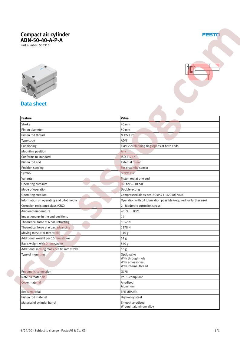 ADN-50-40-A-P-A