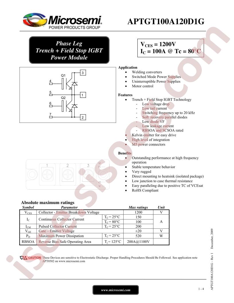 APTGT100A120D1G