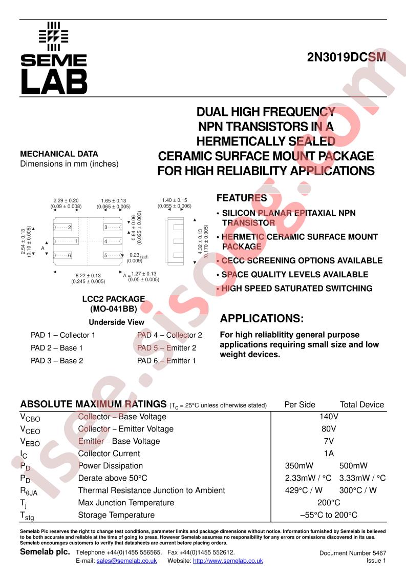 2N3019DCSM