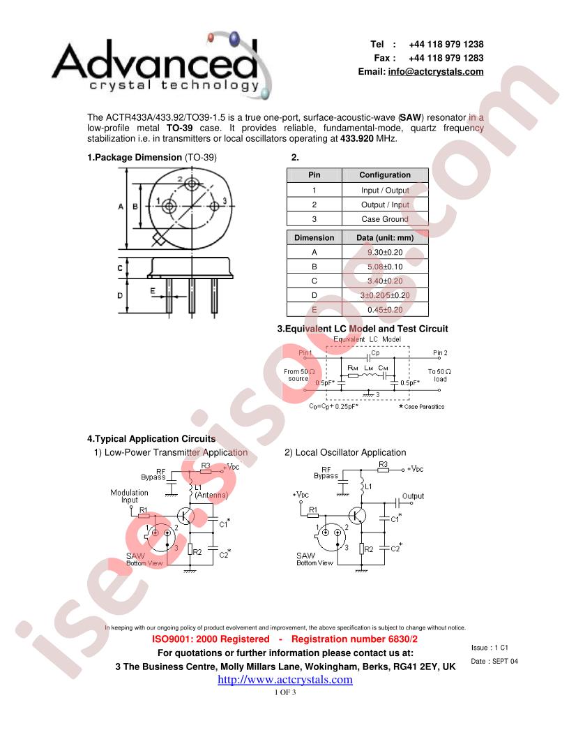 ACTR433A
