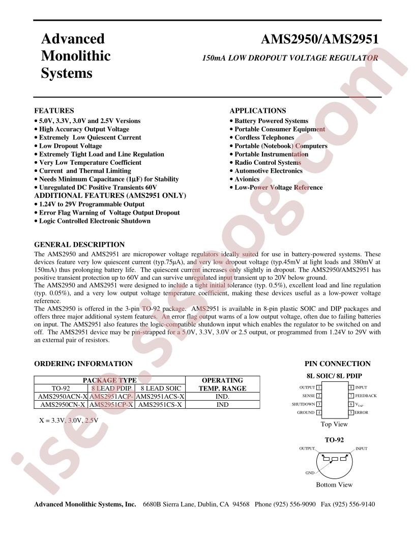AMS2950ACN-30