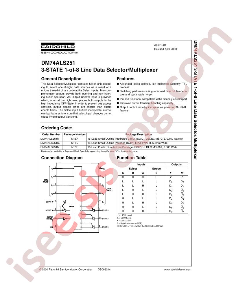 DM74ALS251N