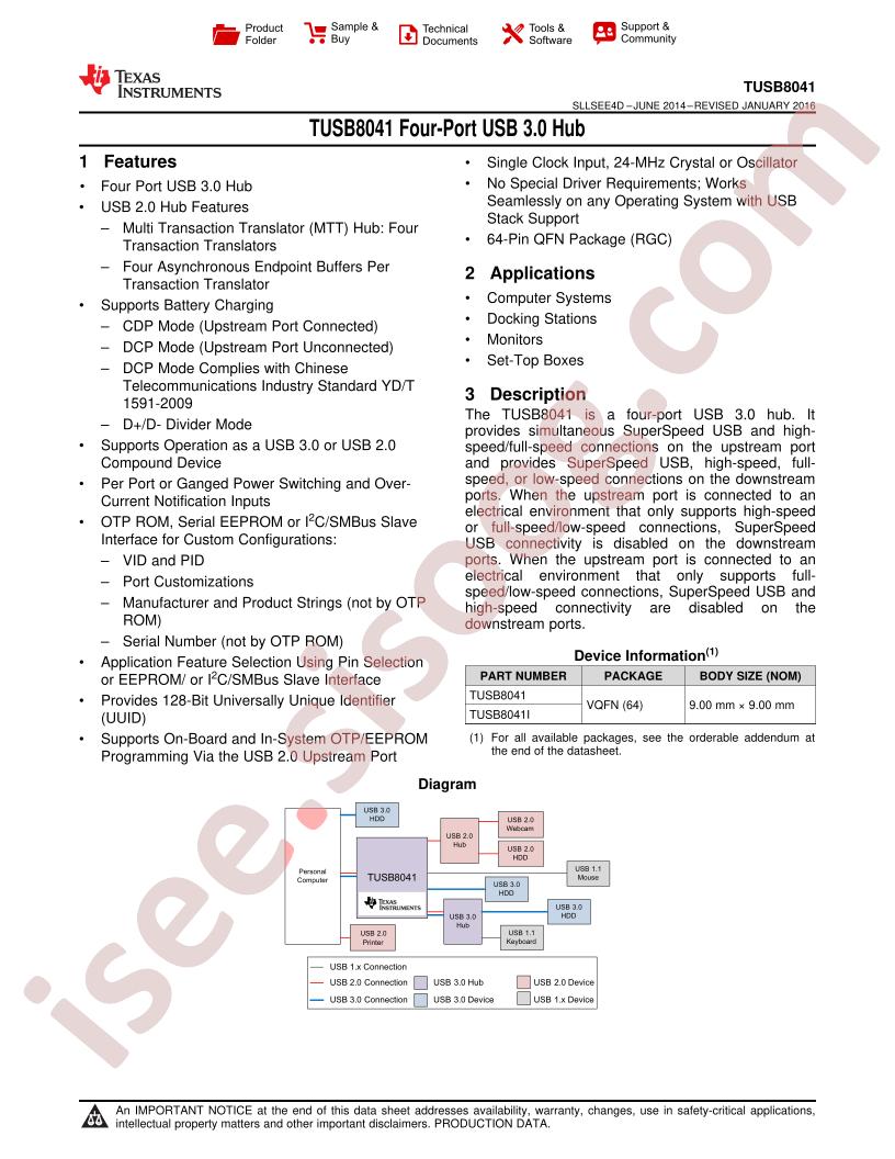 TUSB8041IRGCR
