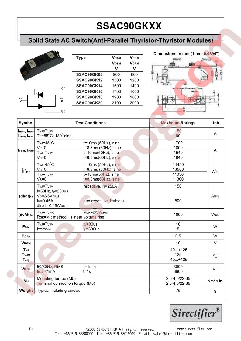 SSAC90GKXX