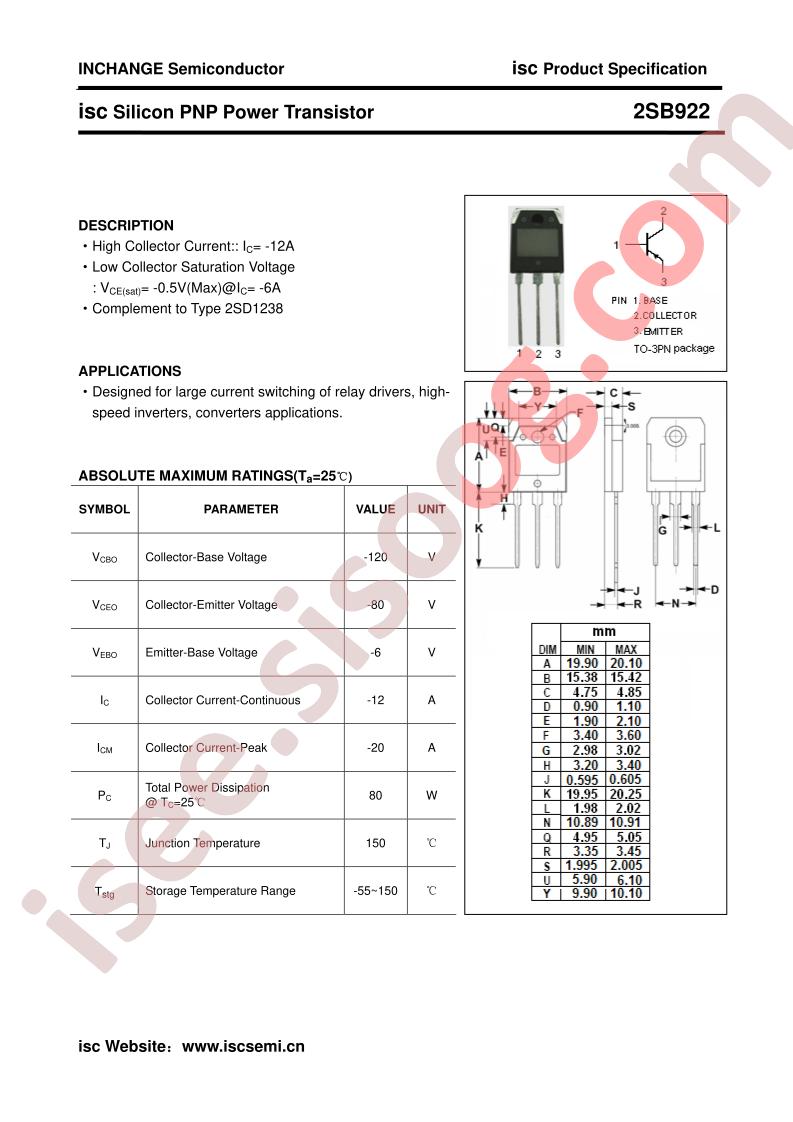 2SB922