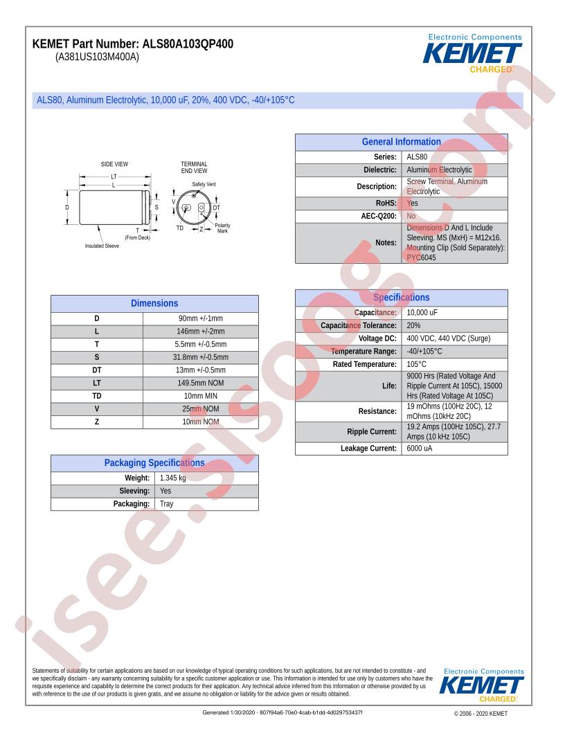 ALS80A103QP400