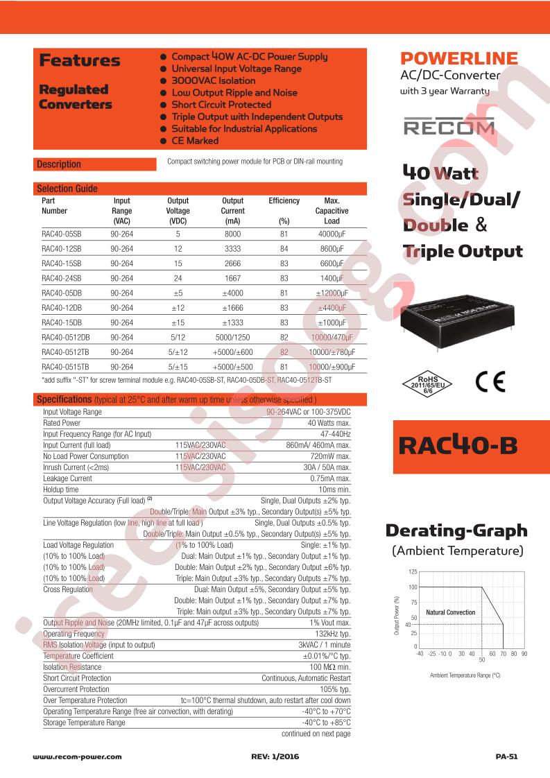 RAC40-S-D-TB