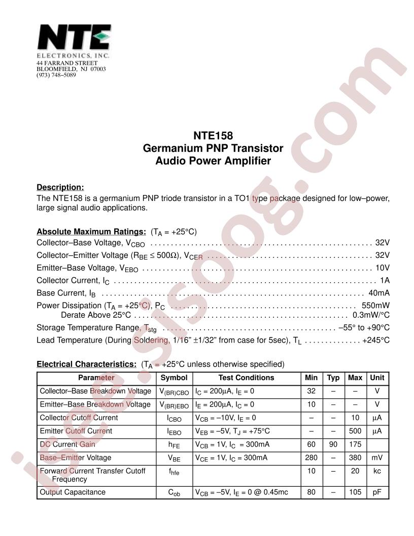 NTE158