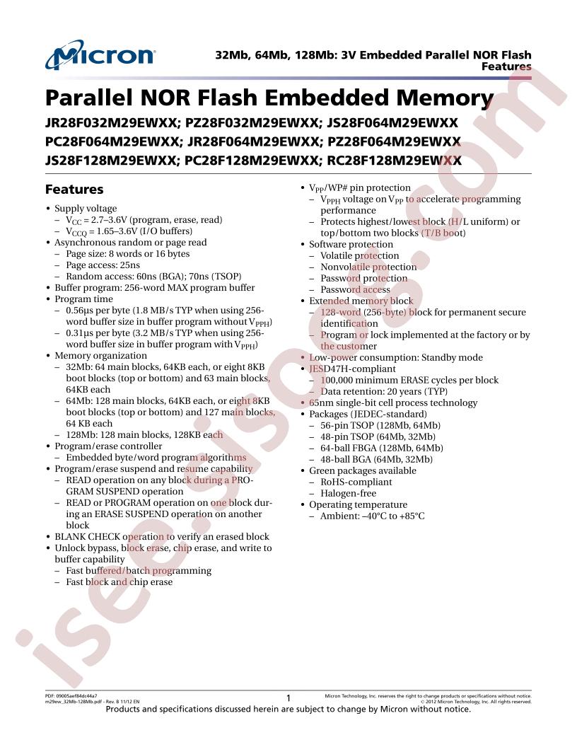 PC28F064M29EWLX