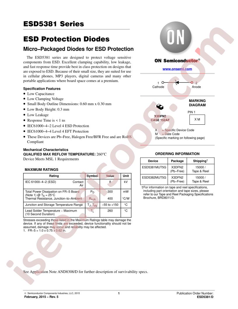 ESD5382MUT5G