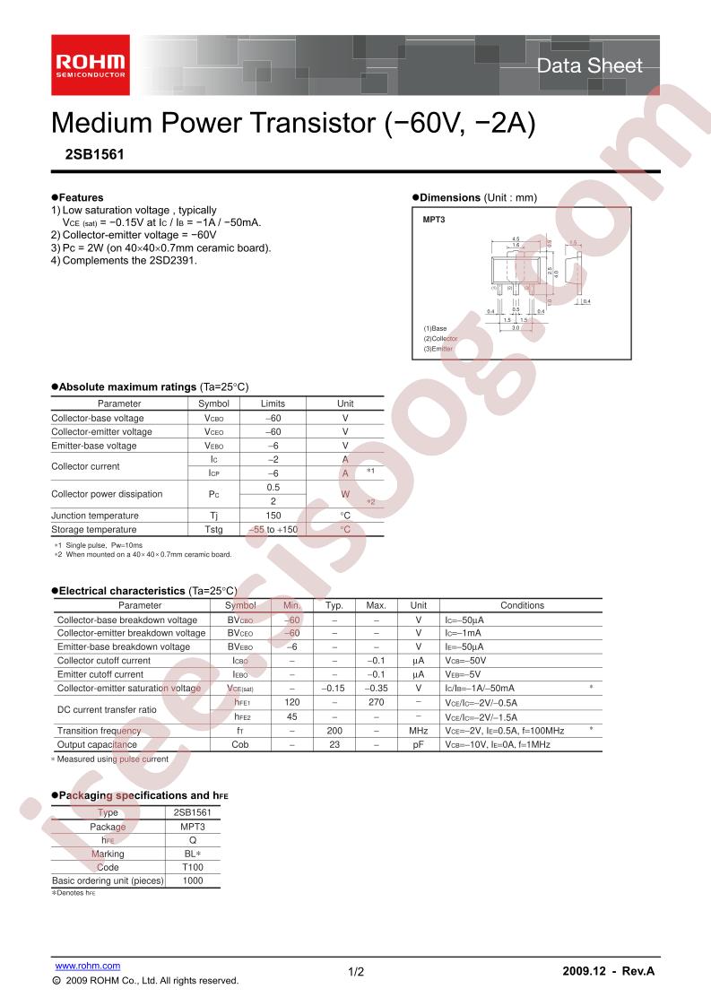 2SB1561