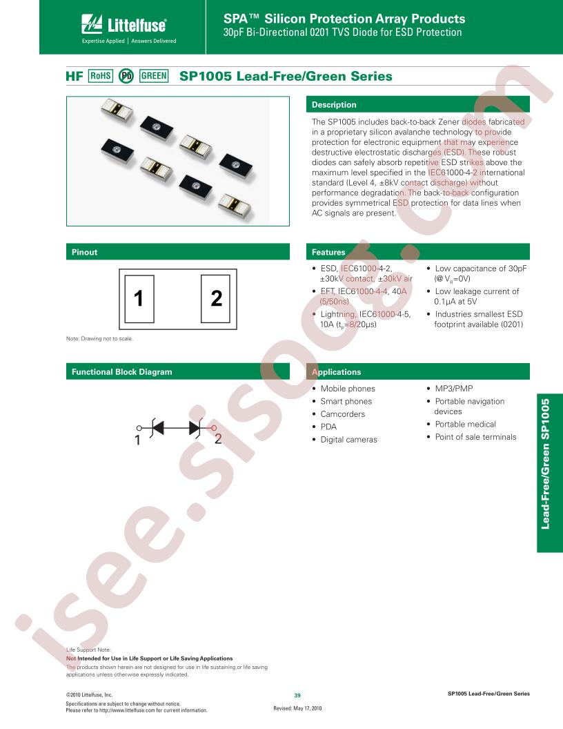 SP1005-01WTG