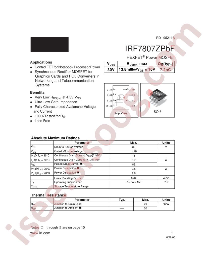 IRF7807ZPBF