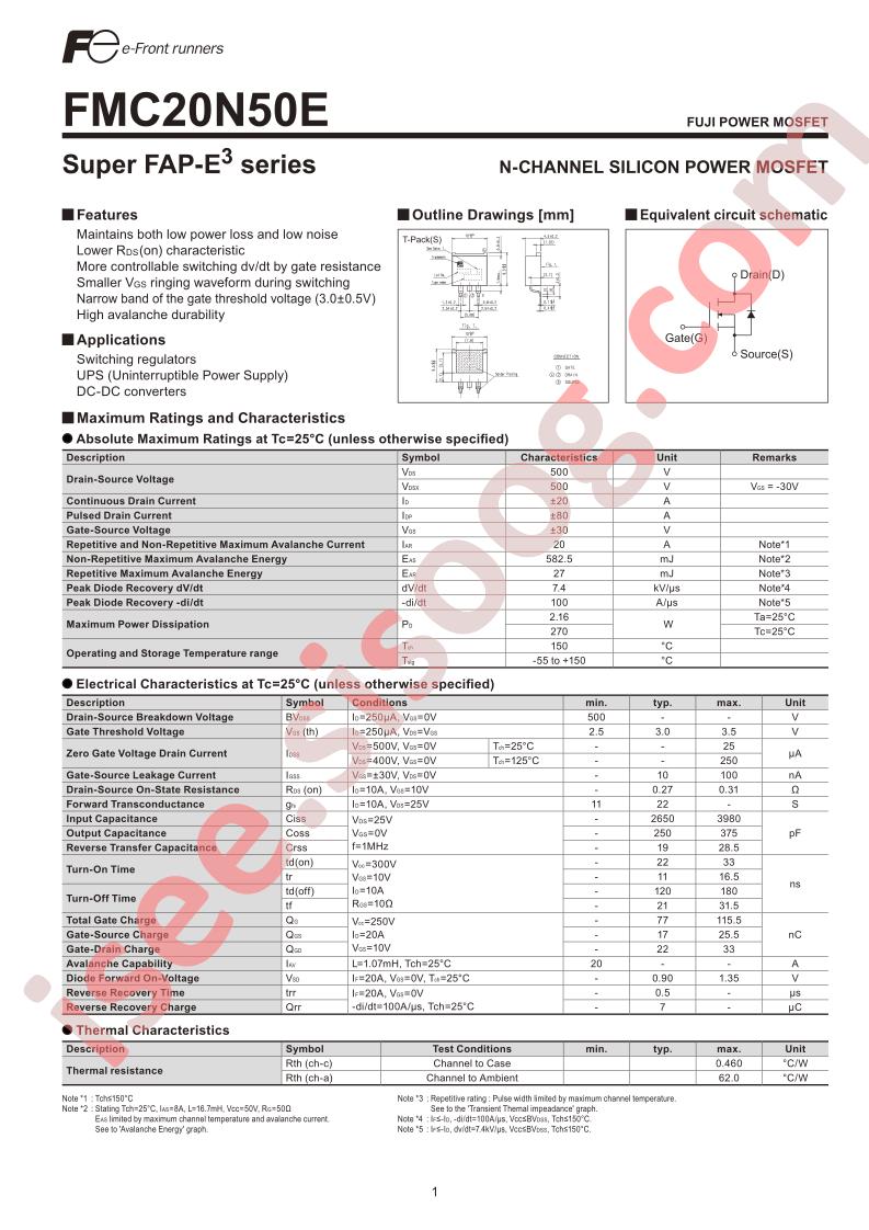 FMC20N50E