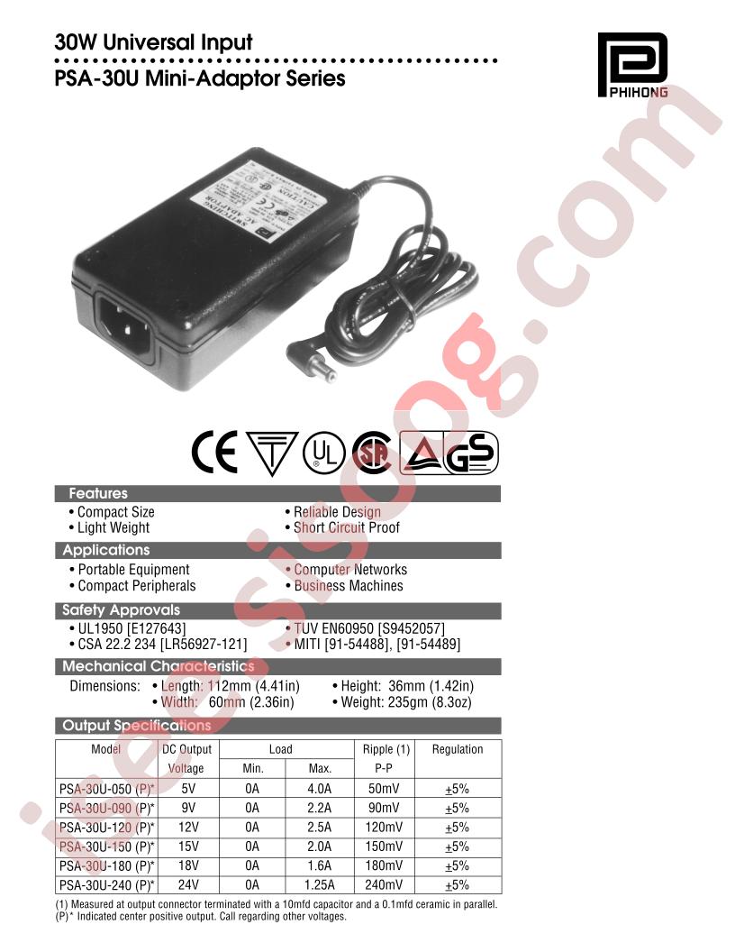 PSA-30U-150