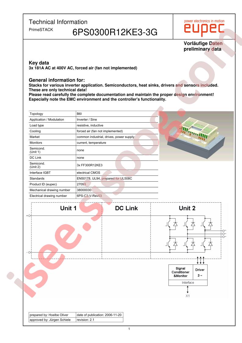 6PS0300R12KE3-3G