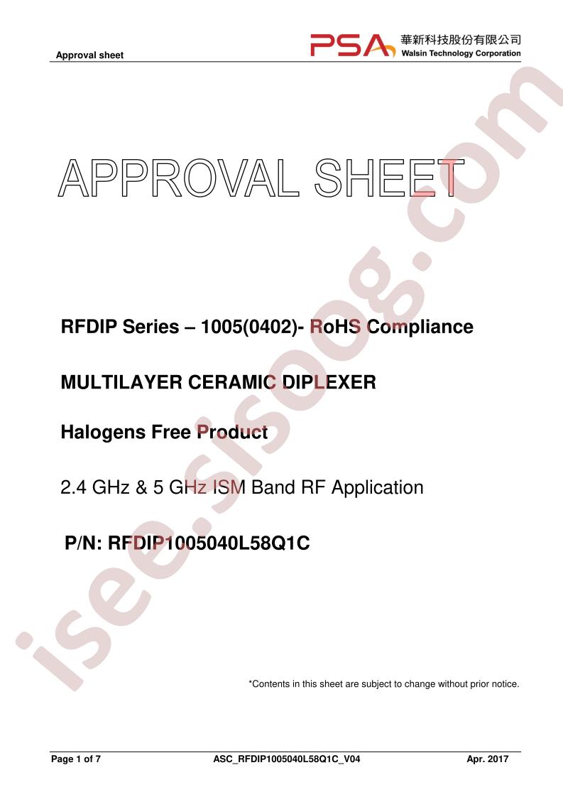 RFDIP1005040L58Q1C
