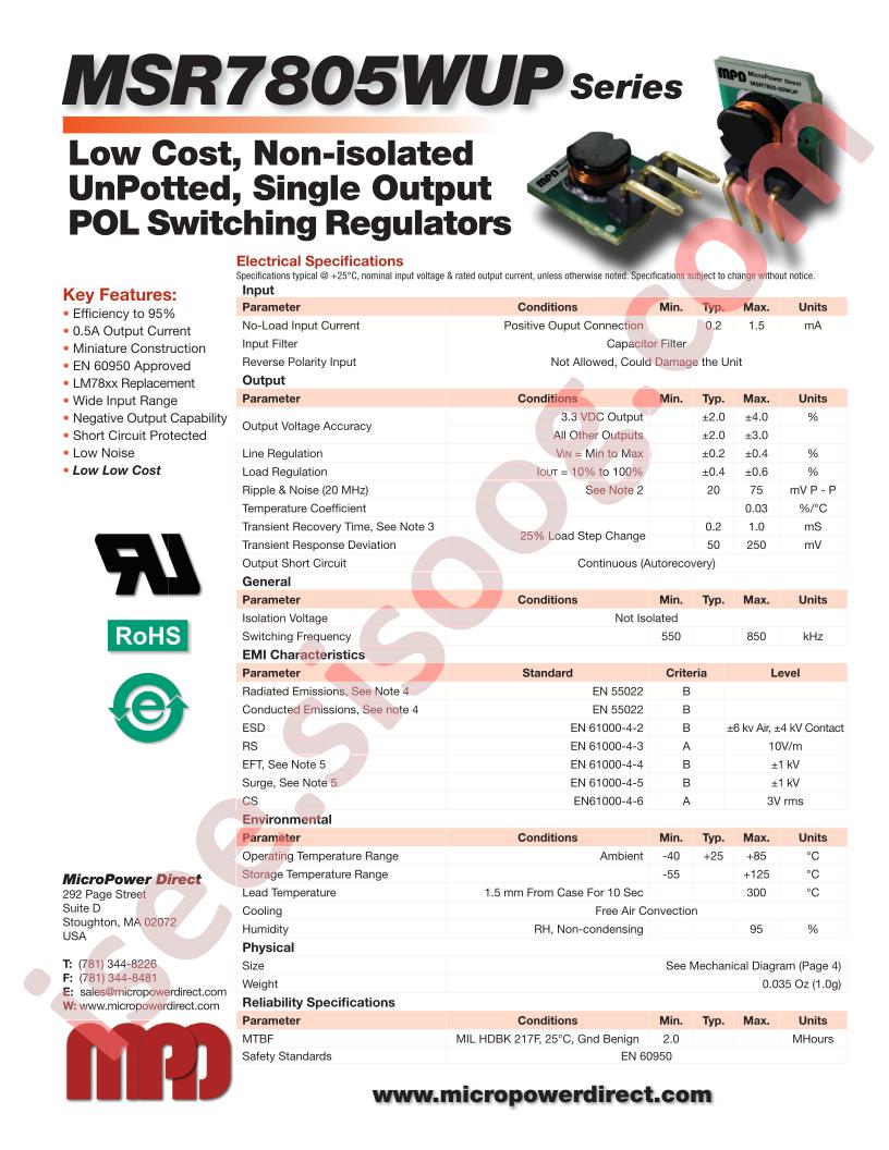 MSR7805WUP