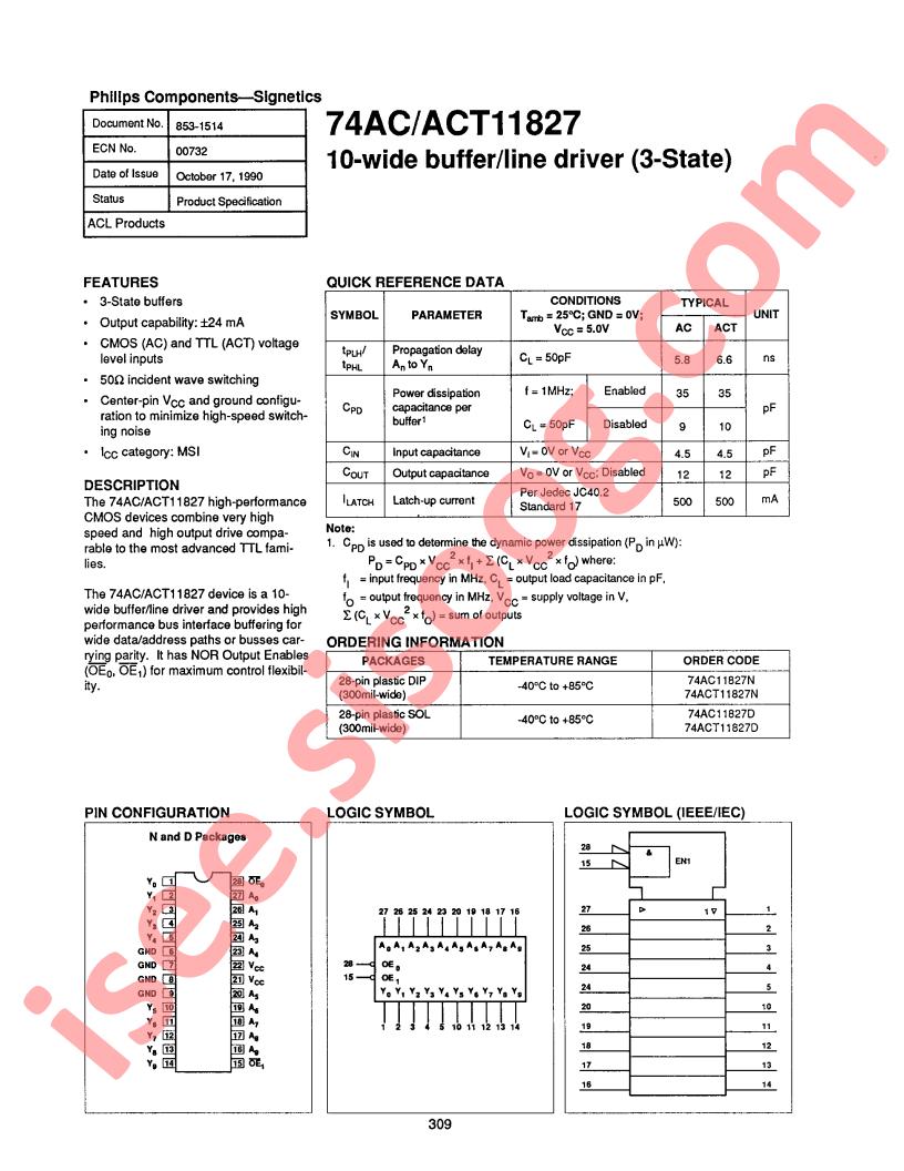 74AC11827D