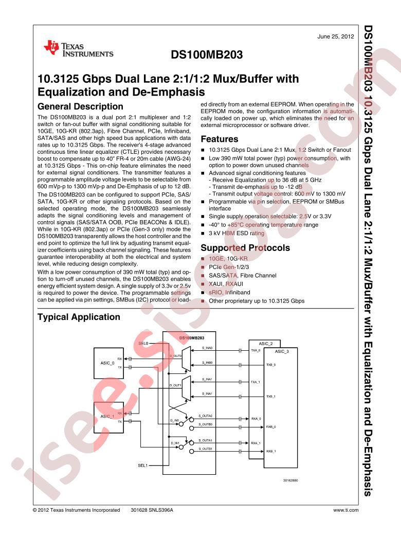 DS100MB203SQ