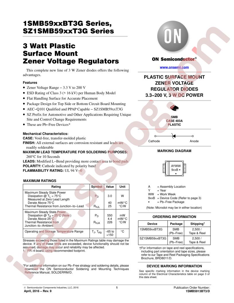 1SMB5913BT3