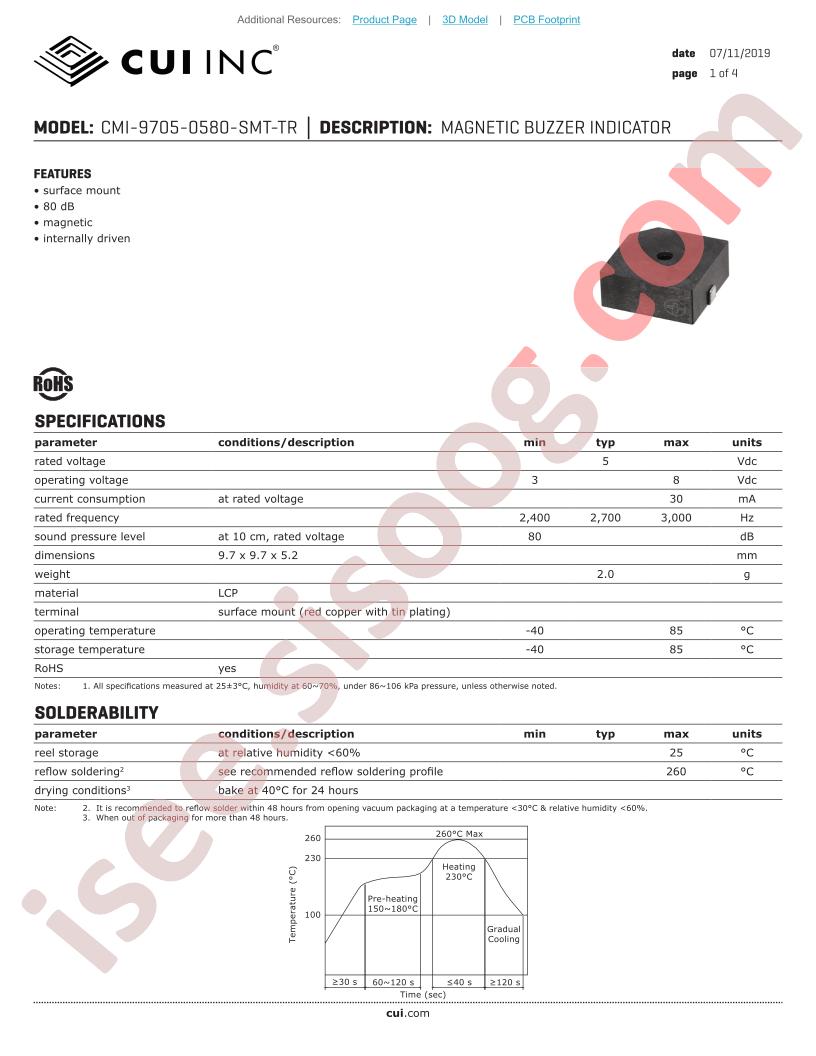 CMI-9705-0580-SMT-TR