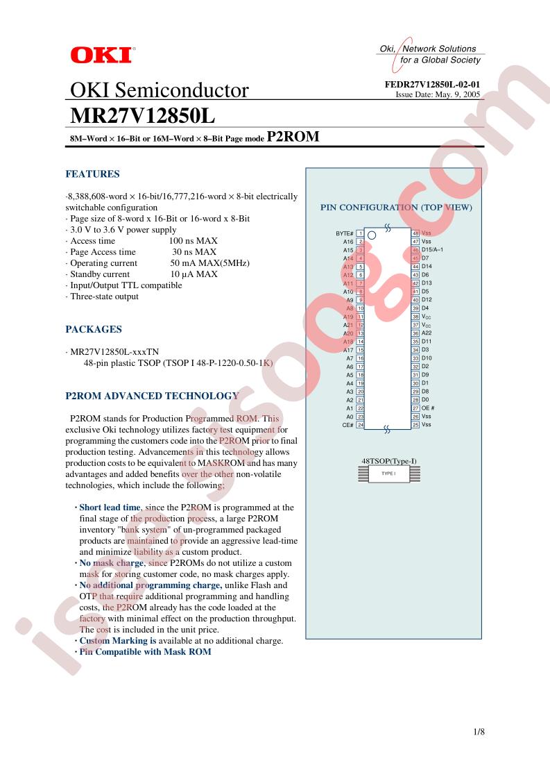 MR27V12850L-XXXTN