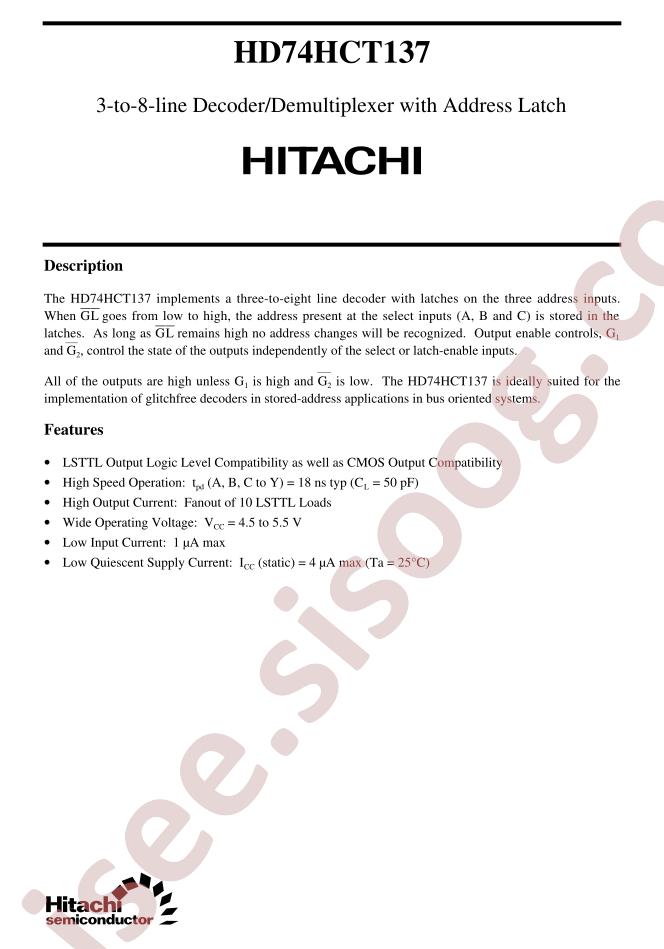HD74HCT137