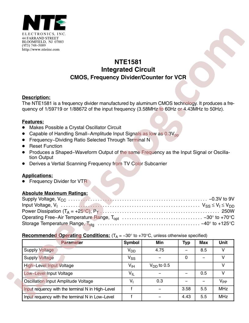NTE1581