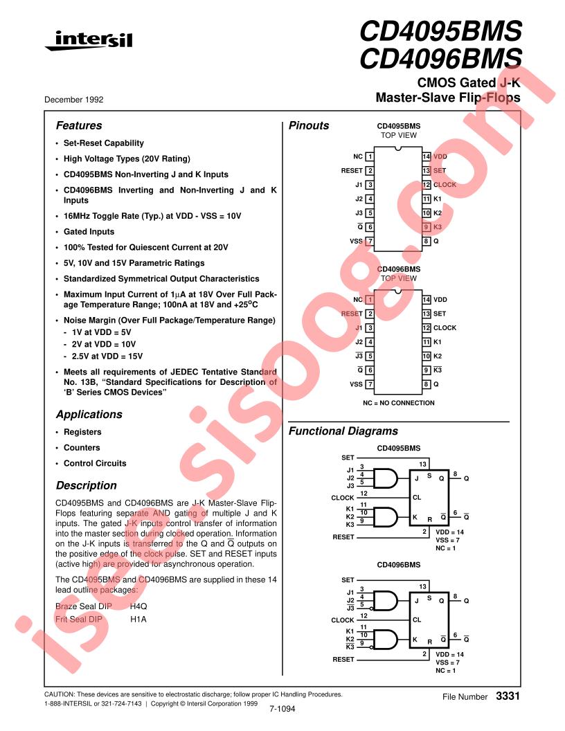 CD4095BMS