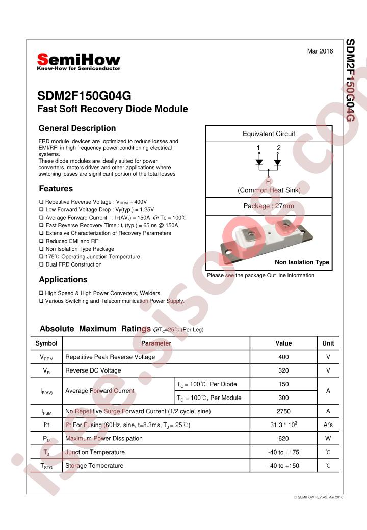 SDM2F150G04G