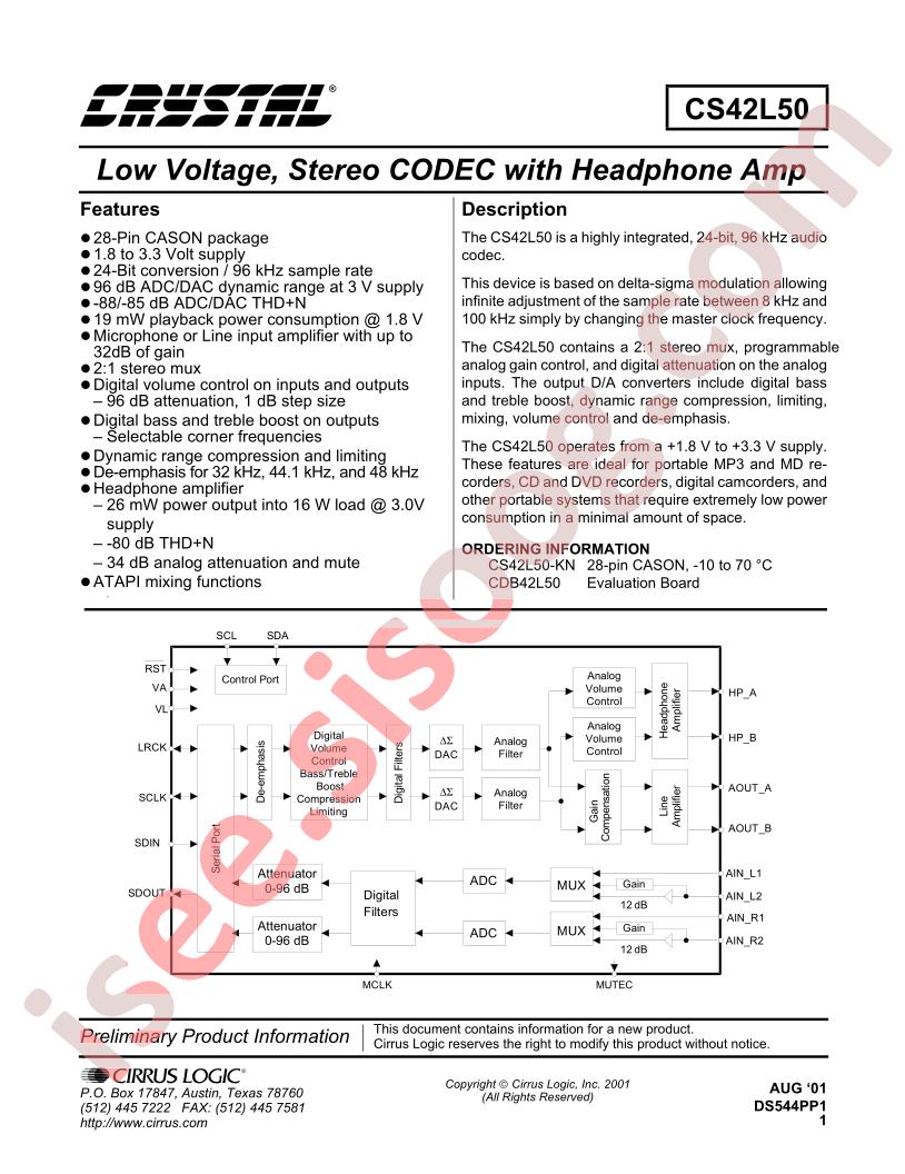 CS42L50-KN