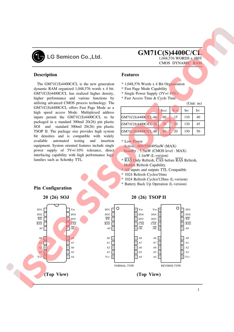 GM71C4400CR-60