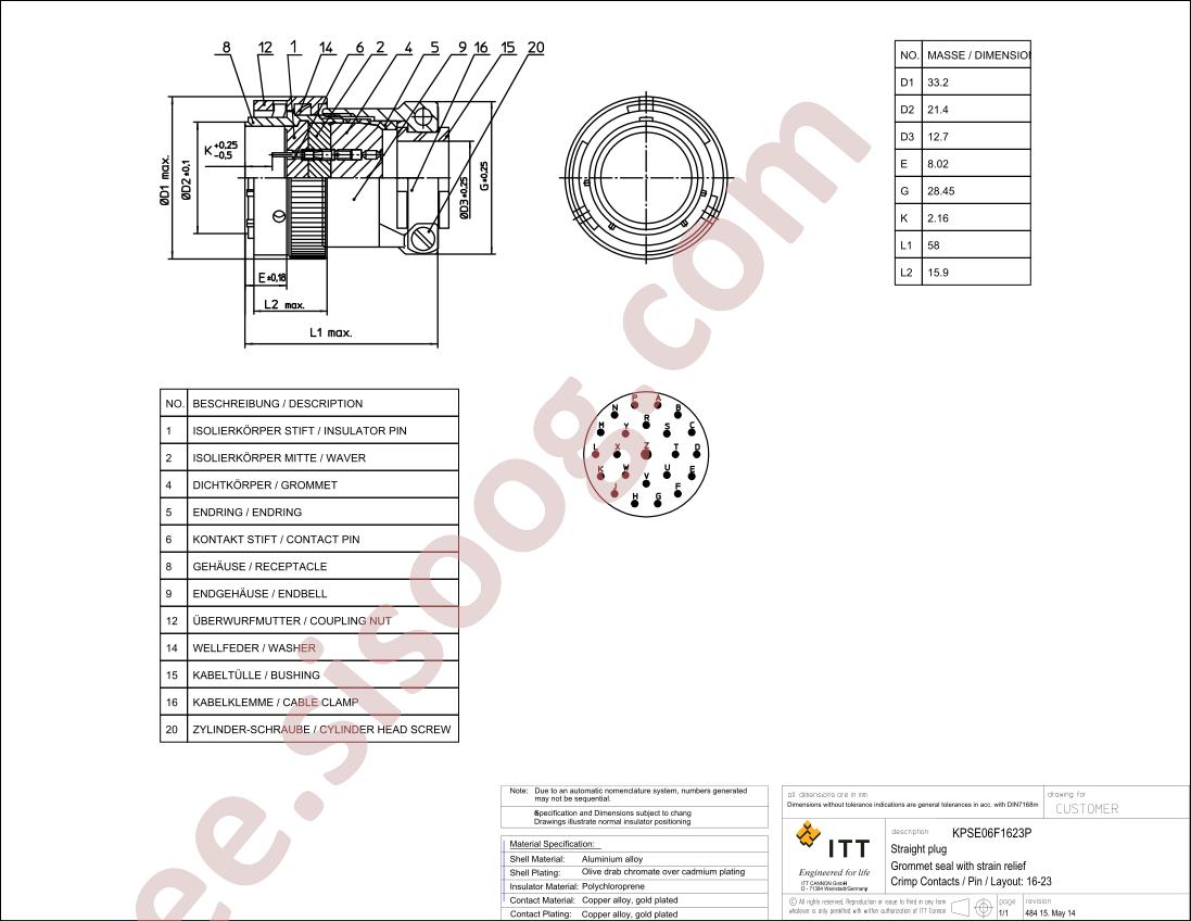 KPSE06F16-23P