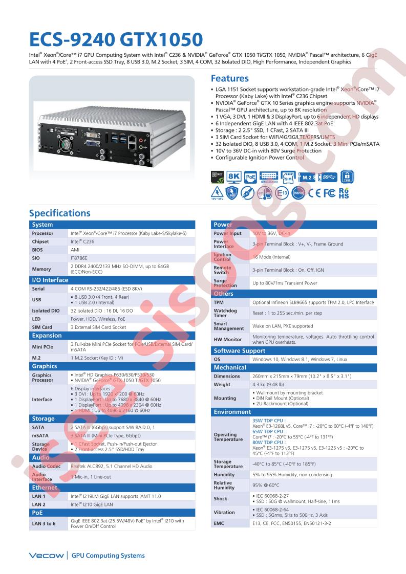 ECS-9240GTX1050