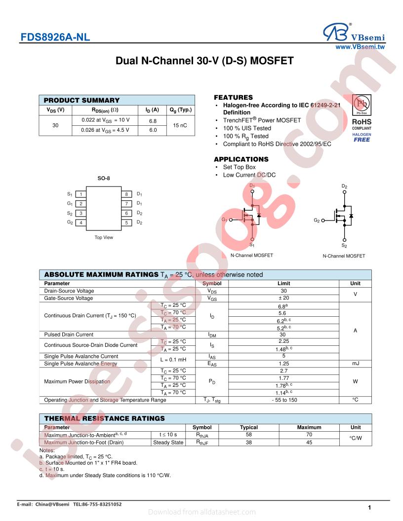 FDS8926A-NL